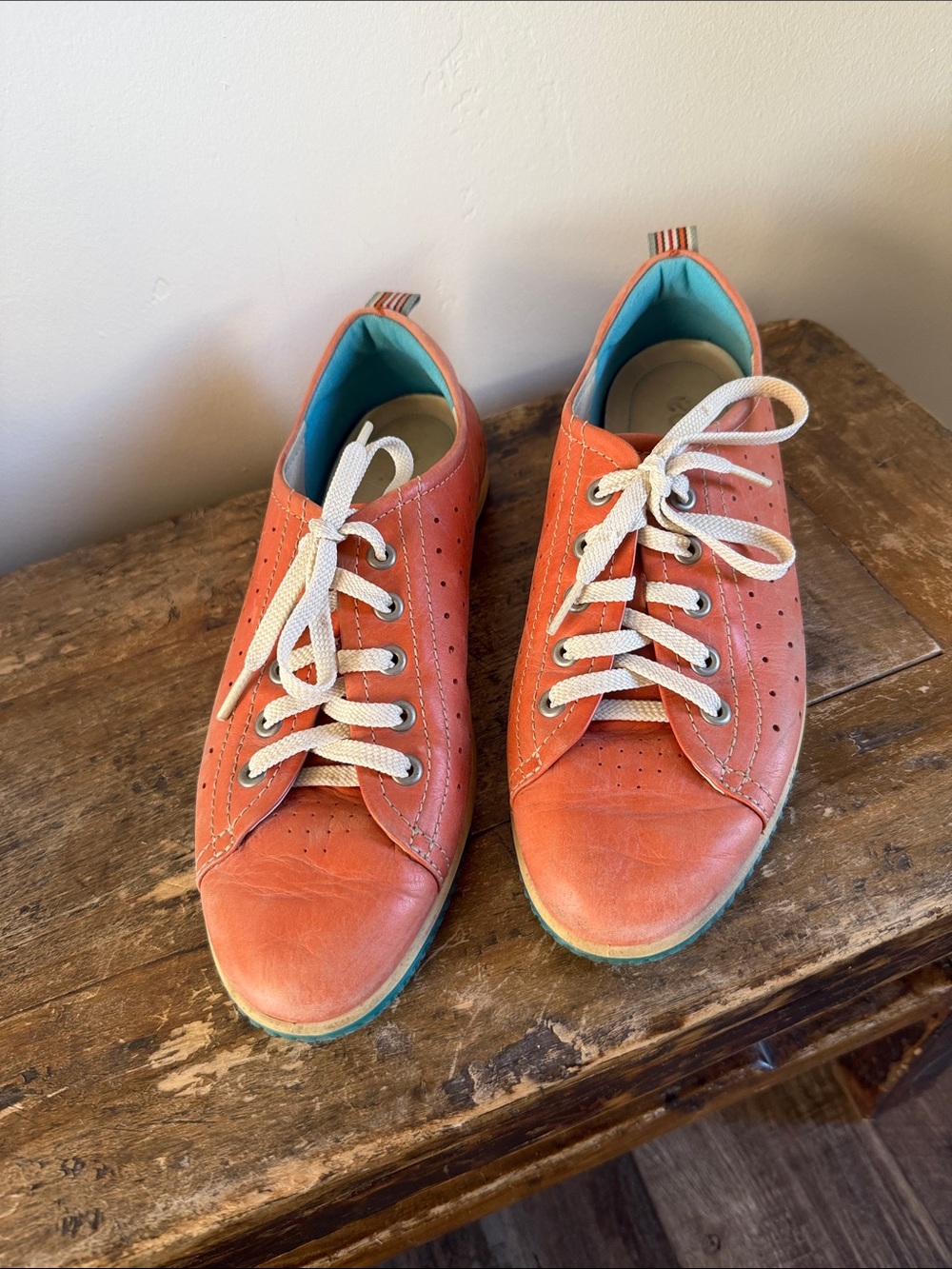 ECCO Spin Coral Soft Leather Sneakers Size 40